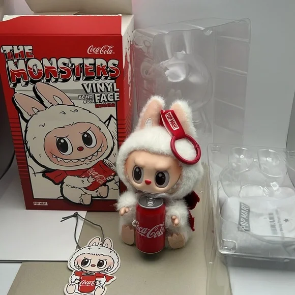 LABUBU -THE MONSTERS COCA-COLA SERIES-Vinyl Face Blind Box “Happy Factor” NWOT - Picture 7 of 15